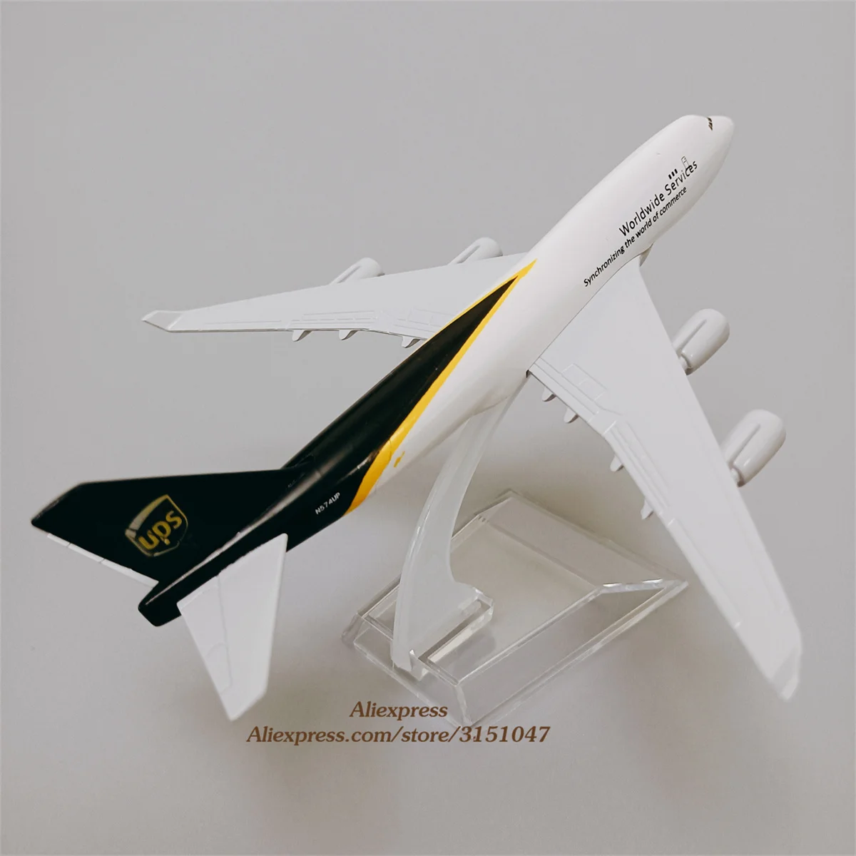 16cm Alloy Metal Air UPS B747 Airlines Airplane Model Worldwide Service Boeing 747 Airways Plane Model Stand Aircraft Aeroplane
16cm Alloy Metal Air UPS B747 Airlines Airplane Model Worldwide Service Boeing 747 Airways Plane Model Stand Aircraft Aeroplane