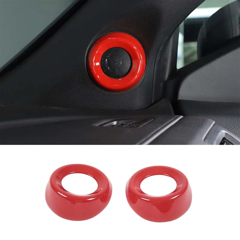 

Красное автомобильное декоративное кольцо А-столбик для Honda Pilot ABS 15-22, аксессуары для интерьера автомобиля