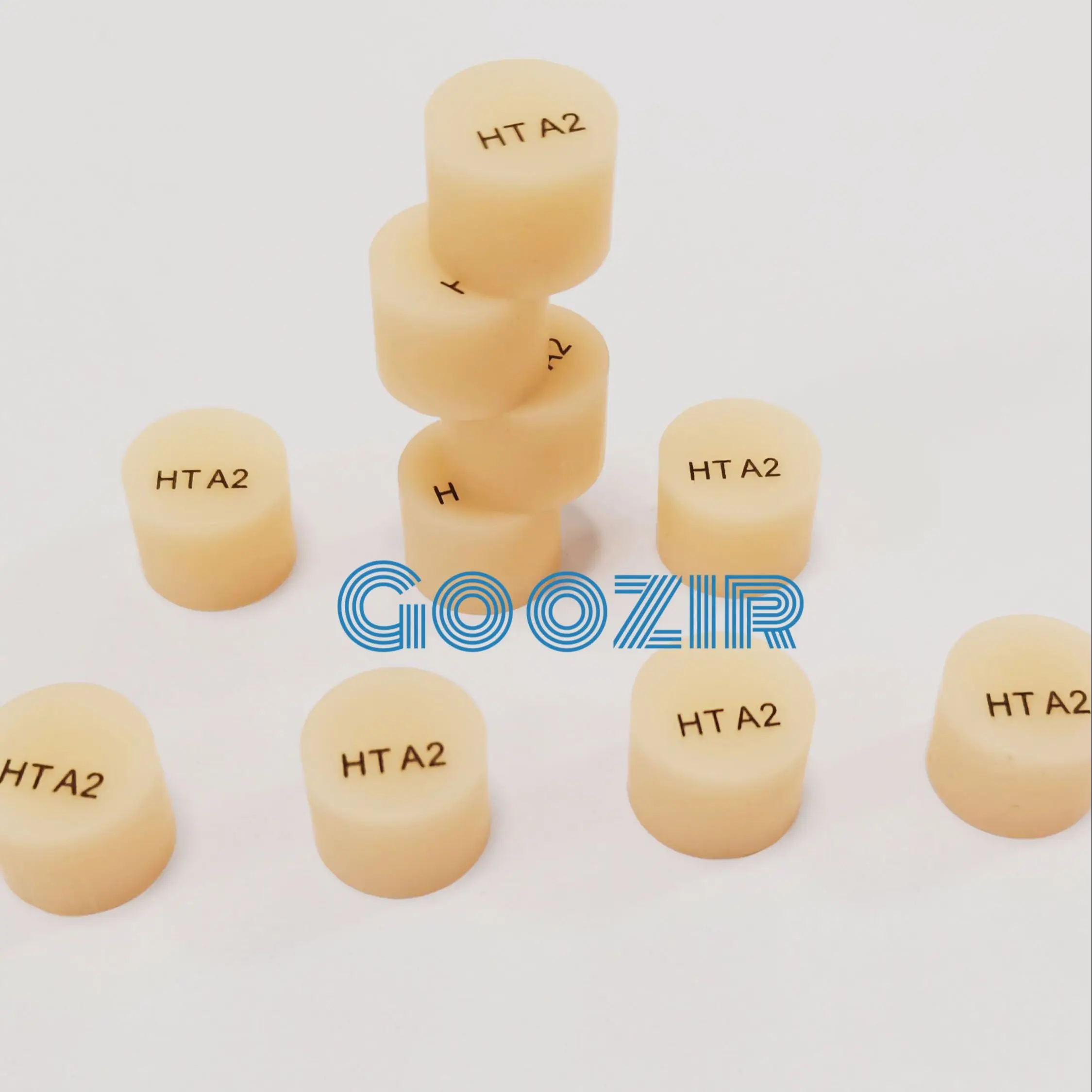 

Goozir Best Selling Denture Material High Translucent 5PCS HT/LT Press Lithium Disilicate Press Ingots for Dental Lab