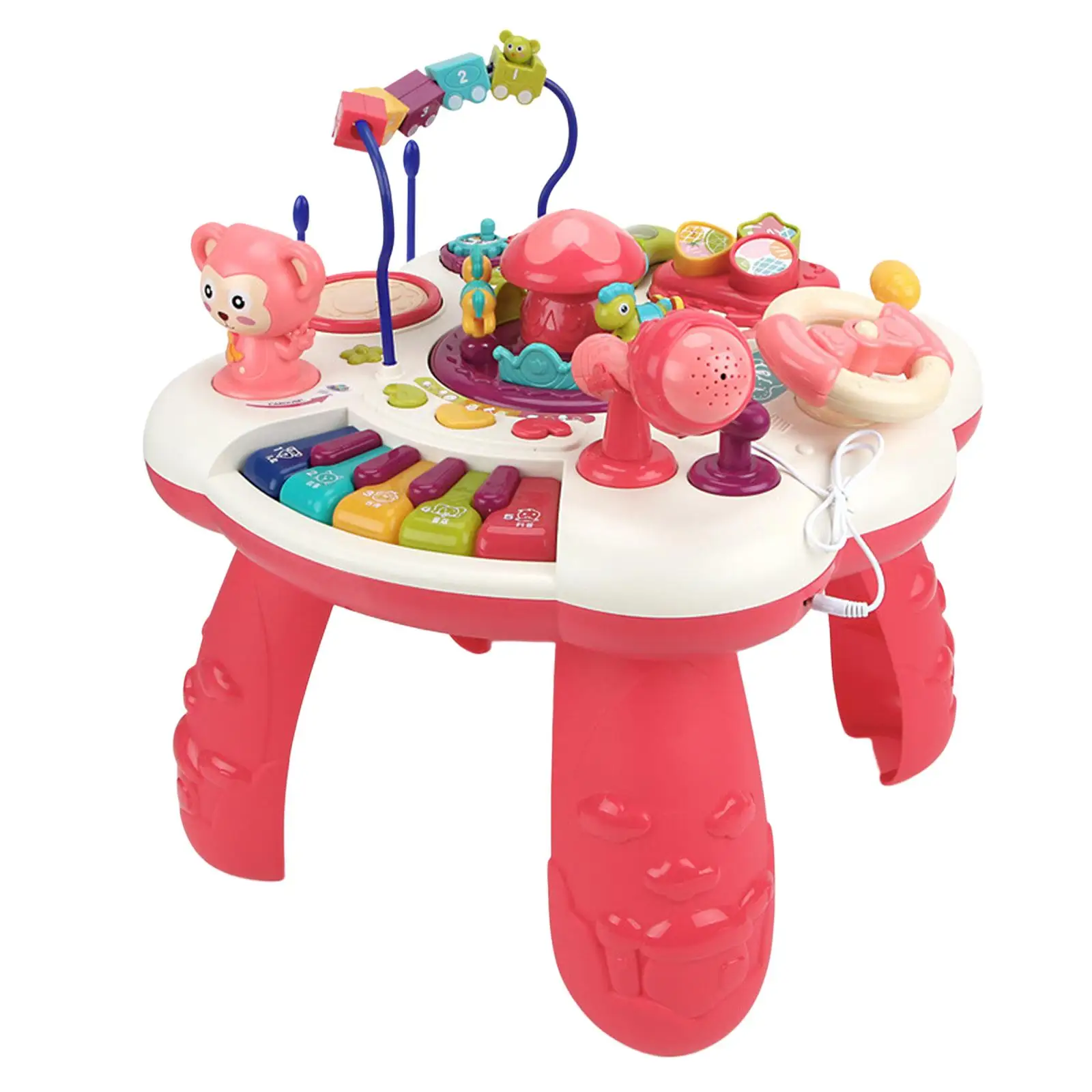 Portable Musical Learning Activity Table Interactive Early Development Sensory Sound Toy Cute with Light for Children Infants
Portable Musical Learning Activity Table Interactive Early Development Sensory Sound Toy Cute with Light for Children Infants