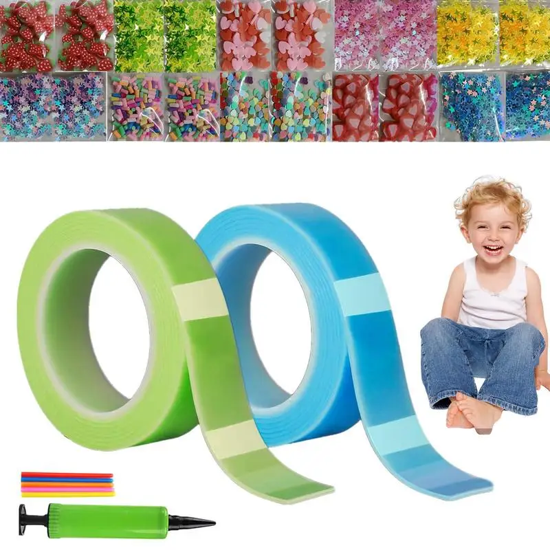 DIY Blow Bubble Upgraded Nano Tape Bubbles Toys Multifunctional Handmade Balloon-Making Set Simple Bubble Blowing Tape Flexible
DIY Blow Bubble Upgraded Nano Tape Bubbles Toys Multifunctional Handmade Balloon-Making Set Simple Bubble Blowing Tape Flexible