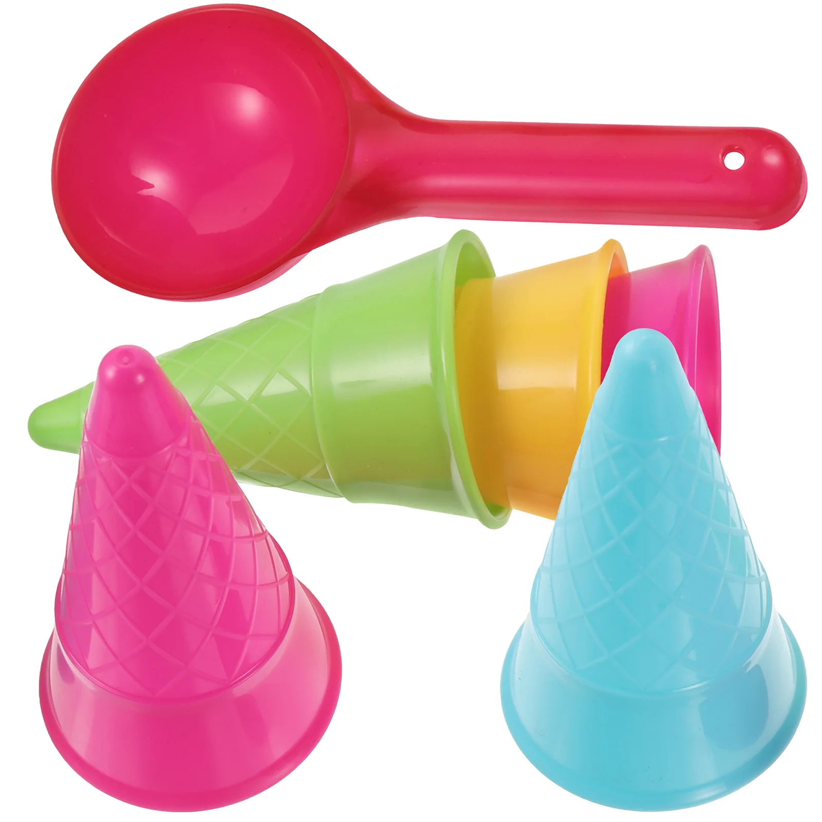 

Песочные игрушки, детская пляжная чашка для мороженого, детский игровой набор, пластиковая ложка для детей