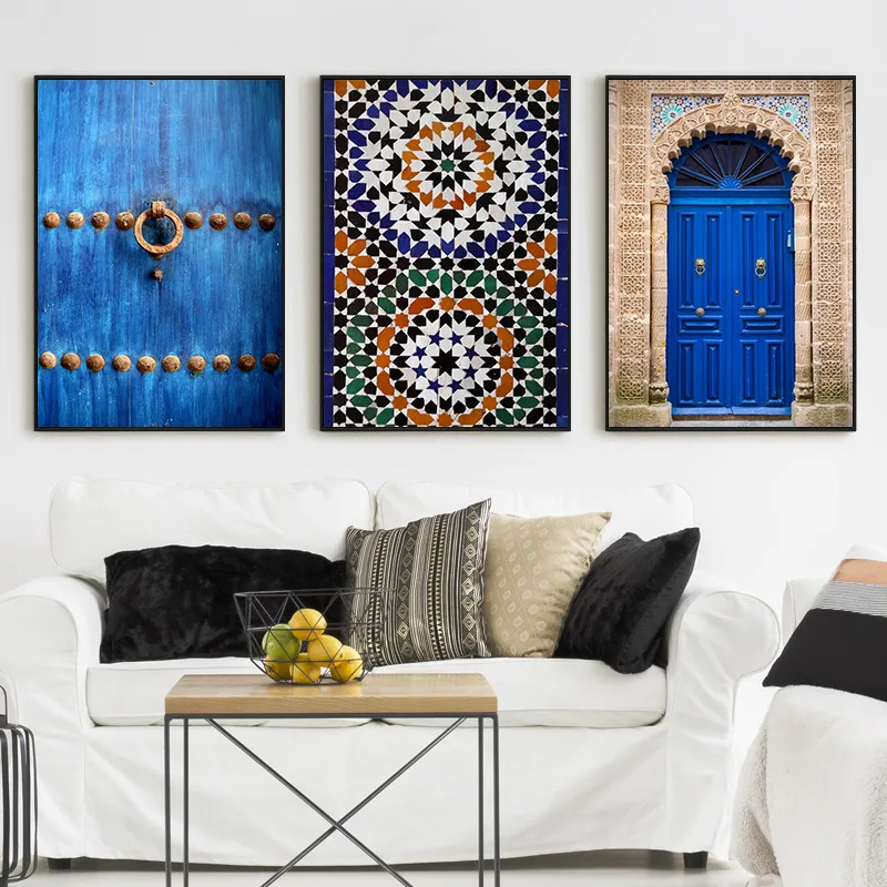 Moroccan Door Blue City Poster Arabic Architecture Canvas Painting Travel Landscape Wall Art Living Room Decoration Home Decor
Moroccan Door Blue City Poster Arabic Architecture Canvas Painting Travel Landscape Wall Art Living Room Decoration Home Decor