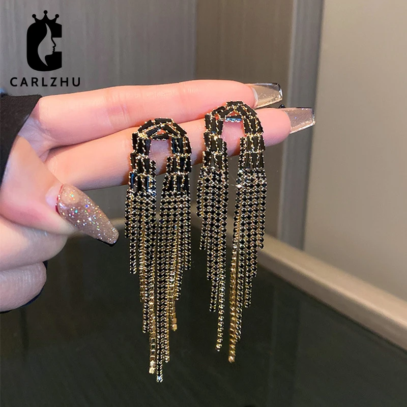 2022 Trend Sparkling Rhinestone Tassel Claw Chain Women's Long Drop Earrings Dinner Party Wedding Fashion Jewelry Accessories
2022 Trend Sparkling Rhinestone Tassel Claw Chain Women's Long Drop Earrings Dinner Party Wedding Fashion Jewelry Accessories