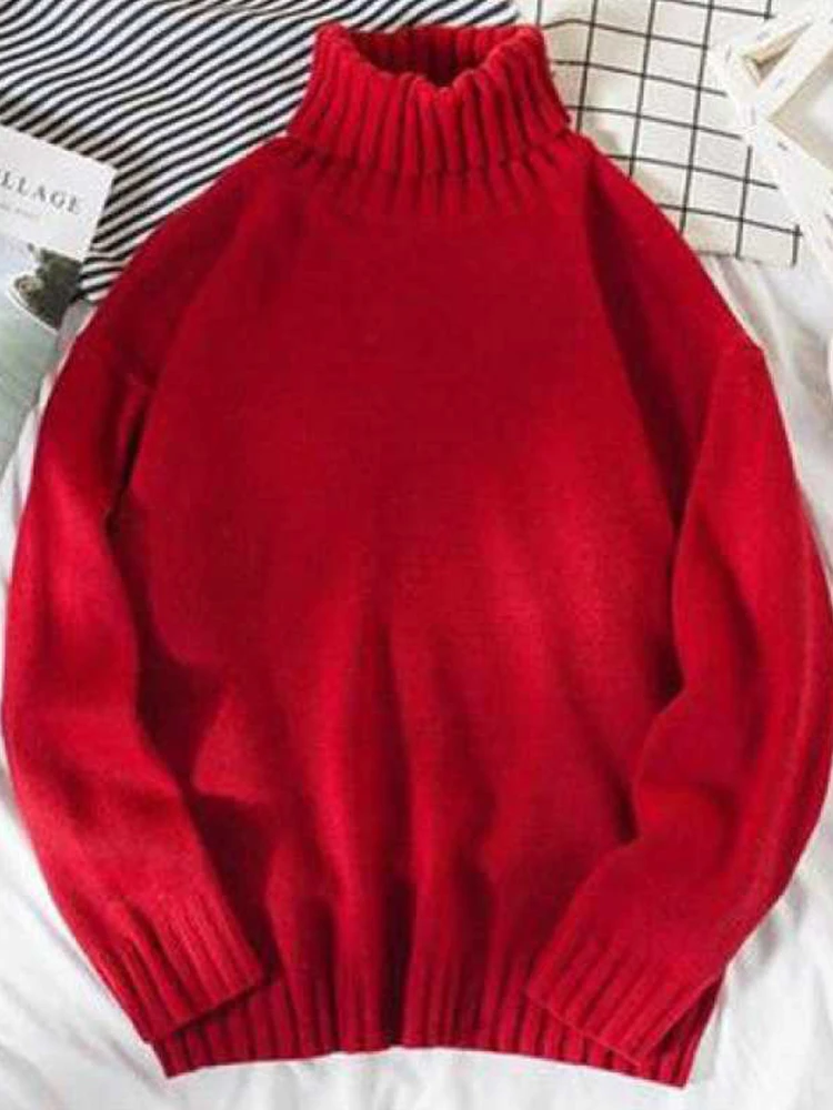 Kalevest Y2K Harajuku Turtleneck Sweater Blanc Korean Fashion Women Sweater Warm Loose Long Sleeve Sweater Solid Color Top 2023
Kalevest Y2K Harajuku Turtleneck Sweater Blanc Korean Fashion Women Sweater Warm Loose Long Sleeve Sweater Solid Color Top 2023