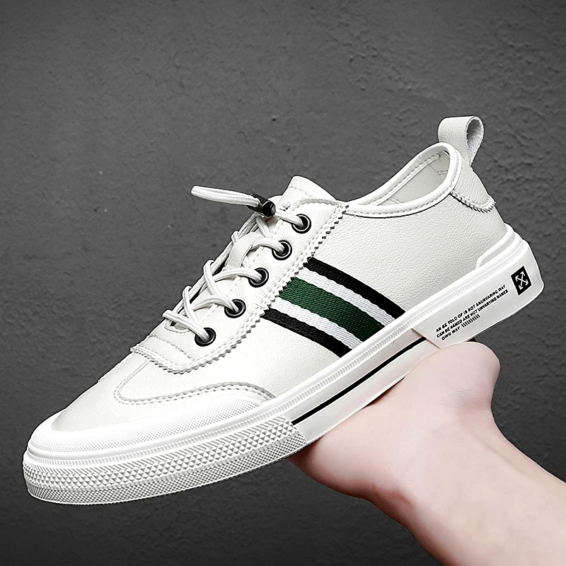 Fashion Men Casual Shoes Trend Korean Style Small White Shoes Stripe Comfortable Casual Sneakers Convenient Skateboarding Shoes
Fashion Men Casual Shoes Trend Korean Style Small White Shoes Stripe Comfortable Casual Sneakers Convenient Skateboarding Shoes