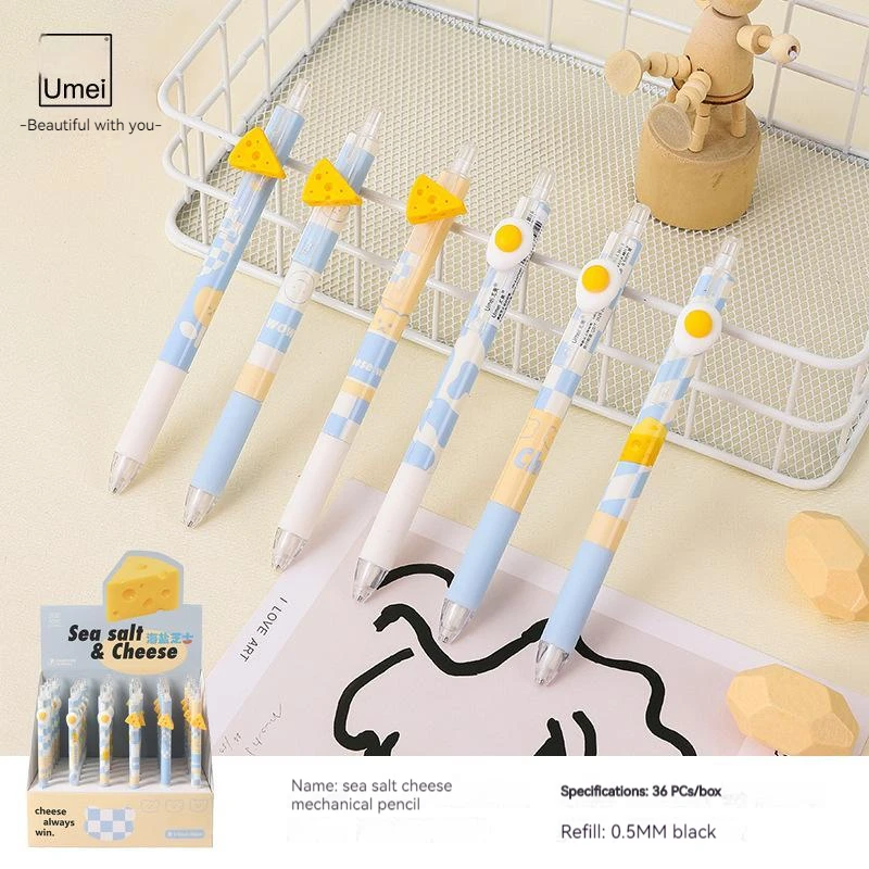 36pcs Mechanical Pencils 0.5mm Pressing Cut-free Movable Pencil Students Writing Test Tools Cartoon Cheess Egg School Stationery
36pcs Mechanical Pencils 0.5mm Pressing Cut-free Movable Pencil Students Writing Test Tools Cartoon Cheess Egg School Stationery