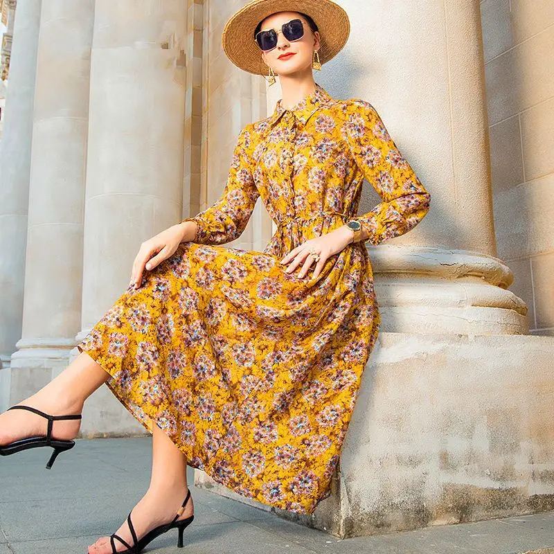 2022 New Year Women's Clothes Silk Mulberry Silk 2022 Spring And Summer Women's Dress Fashion Loose Print Mid-Length Style
2022 New Year Women's Clothes Silk Mulberry Silk 2022 Spring And Summer Women's Dress Fashion Loose Print Mid-Length Style
