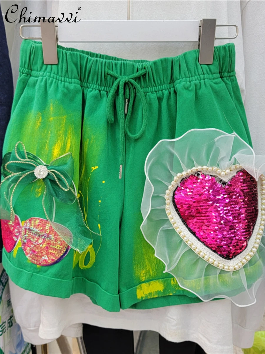 European 2022 Summer New Fashion Streetwear High Waist Personalized Hot Pants Women's Elegant Hand-Painted Mesh Sequined Shorts
European 2022 Summer New Fashion Streetwear High Waist Personalized Hot Pants Women's Elegant Hand-Painted Mesh Sequined Shorts