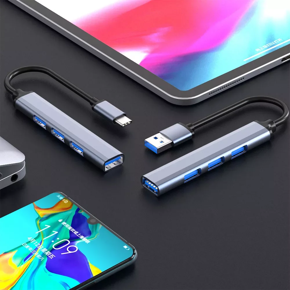 HUB Type C 3 0 USB-A Hub Splitter 4 Port USB3.0/2.0 With USB-C High Speed Data Transfer For PC Laptop Macbook Accessories
HUB Type C 3 0 USB-A Hub Splitter 4 Port USB3.0/2.0 With USB-C High Speed Data Transfer For PC Laptop Macbook Accessories