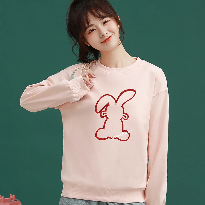 Round Collar Girls Spring 2023 new short-style loose long-sleeved print casual thin-style headdress student sweater girls black
Round Collar Girls Spring 2023 new short-style loose long-sleeved print casual thin-style headdress student sweater girls black