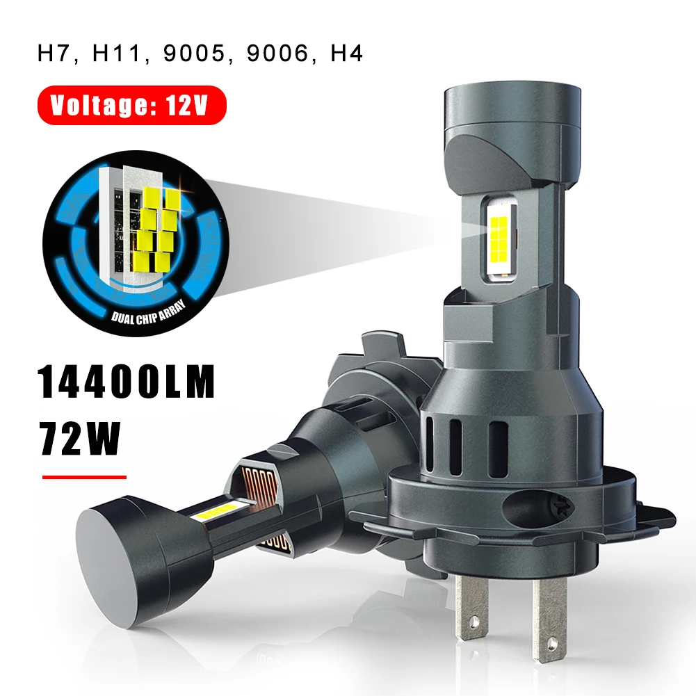 2Pcs H7 H11 H4 LED Headlights 12V 6000K Wireless Bulbs For Auto Head Lamp With Fan Plug And Play Diode Mini Car Lights Adapter
2Pcs H7 H11 H4 LED Headlights 12V 6000K Wireless Bulbs For Auto Head Lamp With Fan Plug And Play Diode Mini Car Lights Adapter