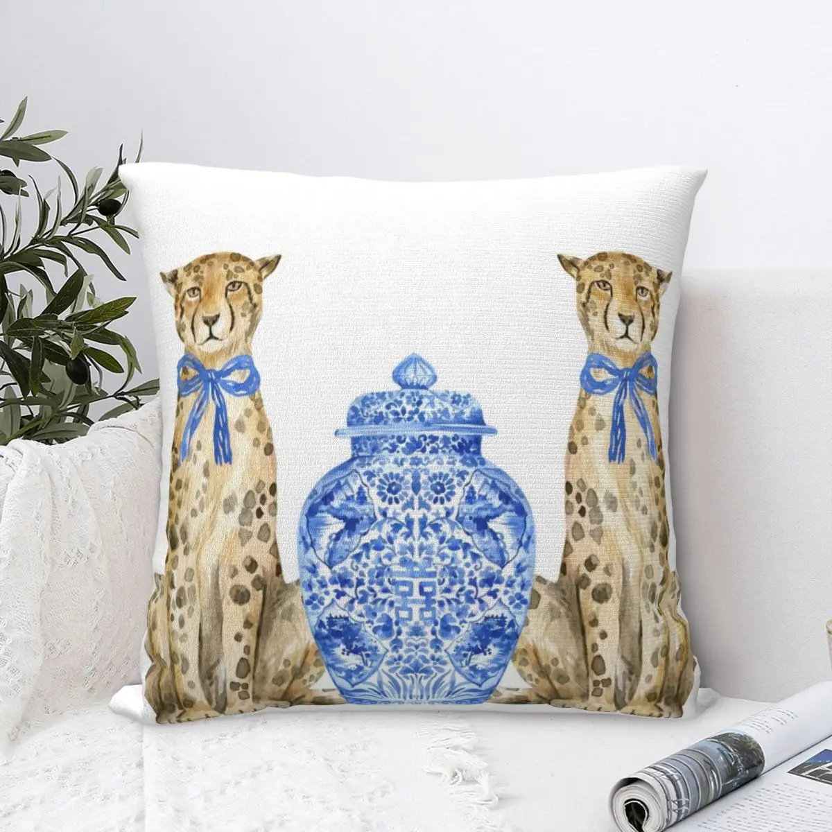 Stately Leopard Chinoiserie Square Pillowcase Cushion Cover Comfort Pillow Case Polyester Throw Pillow cover For Home Sofa Car
Stately Leopard Chinoiserie Square Pillowcase Cushion Cover Comfort Pillow Case Polyester Throw Pillow cover For Home Sofa Car