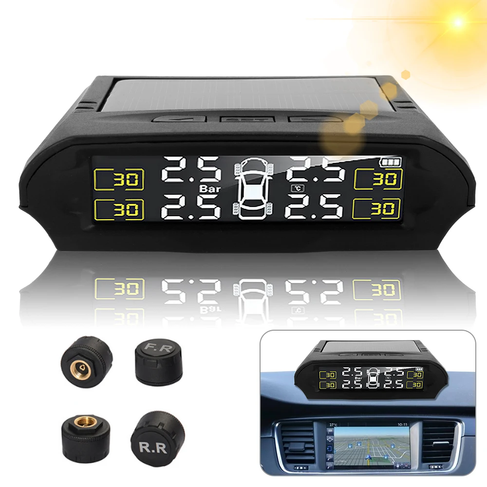 Датчик давления в шинах TPMS на солнечной энергии с 4 датчиками давления в шинах
Датчик давления в шинах TPMS на солнечной энергии с 4 датчиками давления в шинах