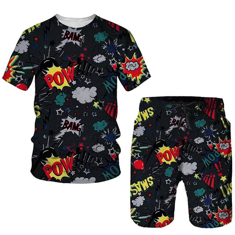 2022 New Summer 2pc Set Hip Hop Top Male/Female Casual Short Sleeve T-shirts Shorts Trousers Suit Streetwear Men's Clothing Suit
2022 New Summer 2pc Set Hip Hop Top Male/Female Casual Short Sleeve T-shirts Shorts Trousers Suit Streetwear Men's Clothing Suit
