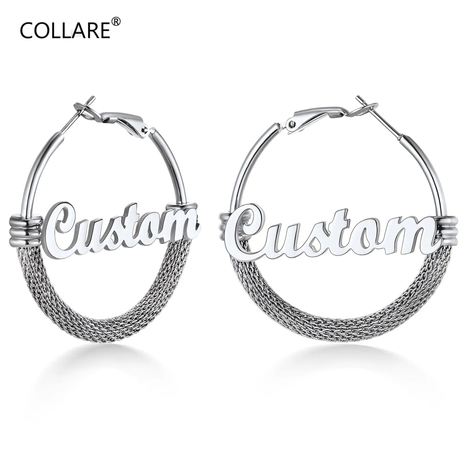 Name Inside Personalized Bamboo Hoop Earrings 40mm/60mm Custom Made Hip Hop Unique Memorial Jewelry Gifts for Women
Name Inside Personalized Bamboo Hoop Earrings 40mm/60mm Custom Made Hip Hop Unique Memorial Jewelry Gifts for Women