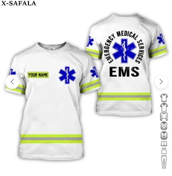 EMS EMT Physical Therapy Nurse 3D Printed High Quality T-shirt Summer Round Neck Men Female Casual Top-2
EMS EMT Physical Therapy Nurse 3D Printed High Quality T-shirt Summer Round Neck Men Female Casual Top-2