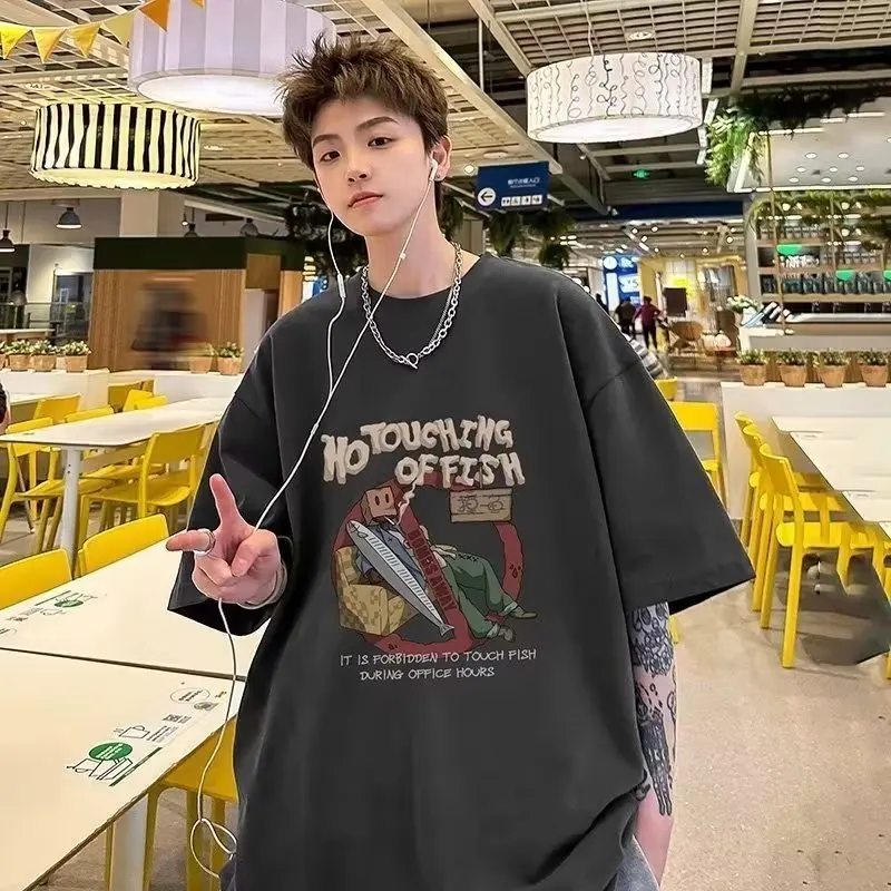 Футболка мужская с коротким рукавом, хлопок, круглый вырез, свободная, стиль ретро, спортивный стиль, Y2k, летняя одежда
Футболка мужская с коротким рукавом, хлопок, круглый вырез, свободная, стиль ретро, спортивный стиль, Y2k, летняя одежда