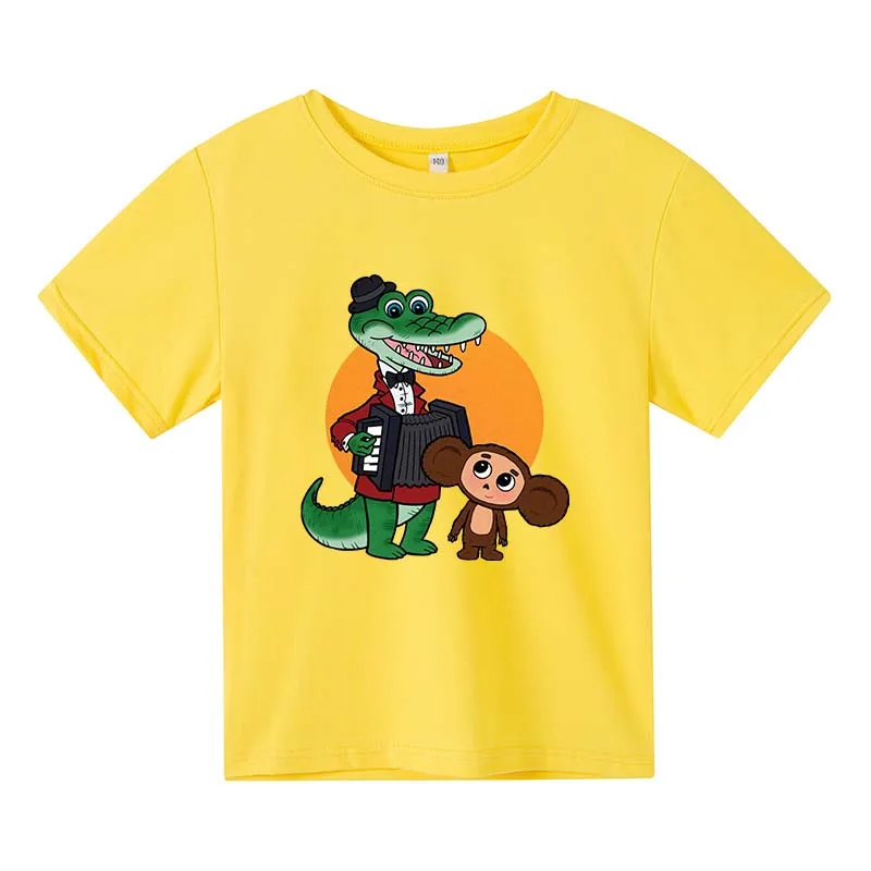 Kids Cheburashka Cartoon Print Summer Casual Short Sleeve T-shirts 3-12Years Boys Girls graphic t shirts Children Clothes
Kids Cheburashka Cartoon Print Summer Casual Short Sleeve T-shirts 3-12Years Boys Girls graphic t shirts Children Clothes