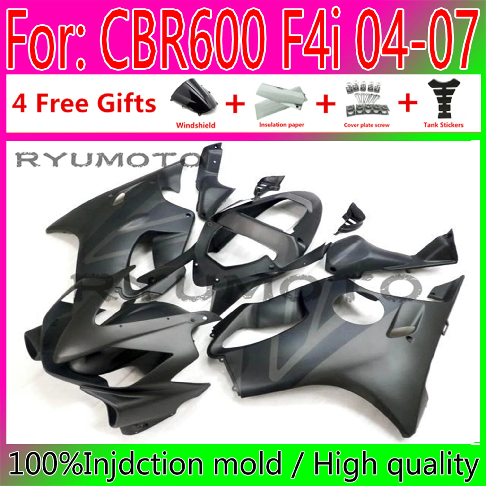 Motorcycle Injection Mold Fairings Kit Fit for HONDA CBR 600 F4i 04 05 06 07 CBR600 2004 2005 2006 2007 fairing
Motorcycle Injection Mold Fairings Kit Fit for HONDA CBR 600 F4i 04 05 06 07 CBR600 2004 2005 2006 2007 fairing