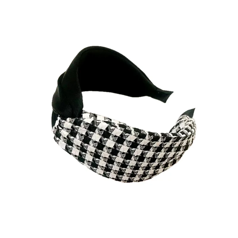 Women Knot Hairband Plaid Pattern Wide Headband Ladies Turban Band Hair Accessories Cross Knotted Headband Headwear
Women Knot Hairband Plaid Pattern Wide Headband Ladies Turban Band Hair Accessories Cross Knotted Headband Headwear