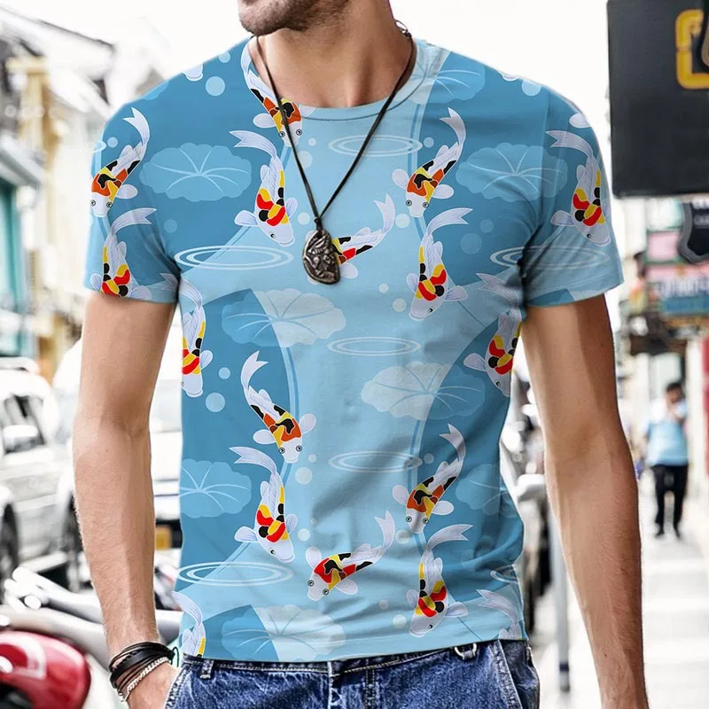 Men's T-Shirts for Men Clothing Oversized Tee Shirt Unisex Cartoon Koi Graphic 3D Printed Summer Casual Short Sleeve Tops
Men's T-Shirts for Men Clothing Oversized Tee Shirt Unisex Cartoon Koi Graphic 3D Printed Summer Casual Short Sleeve Tops