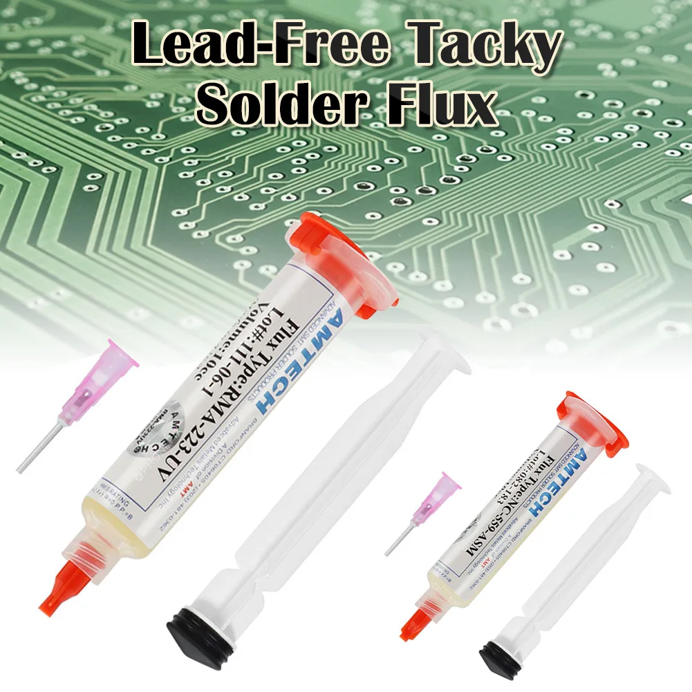 2Pcs NC-559-ASM/RMA-223-UV Flux Paste Lead-free Solder Paste Solder Flux + 4pcs Needles Paste Soldering Grease Gel
2Pcs NC-559-ASM/RMA-223-UV Flux Paste Lead-free Solder Paste Solder Flux + 4pcs Needles Paste Soldering Grease Gel