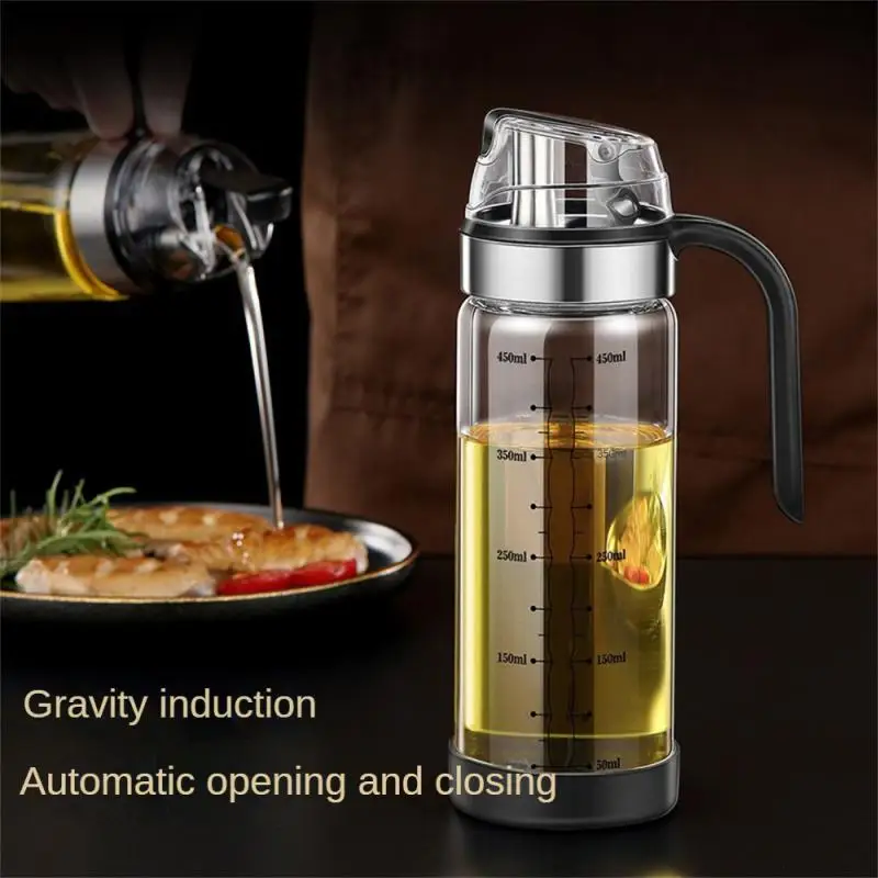 Oil Dispenser Meterable Quantitative Leak Proof Automatic Cover Opening Kitchen Tools Quantitative Oil Bottle Transparent
Oil Dispenser Meterable Quantitative Leak Proof Automatic Cover Opening Kitchen Tools Quantitative Oil Bottle Transparent