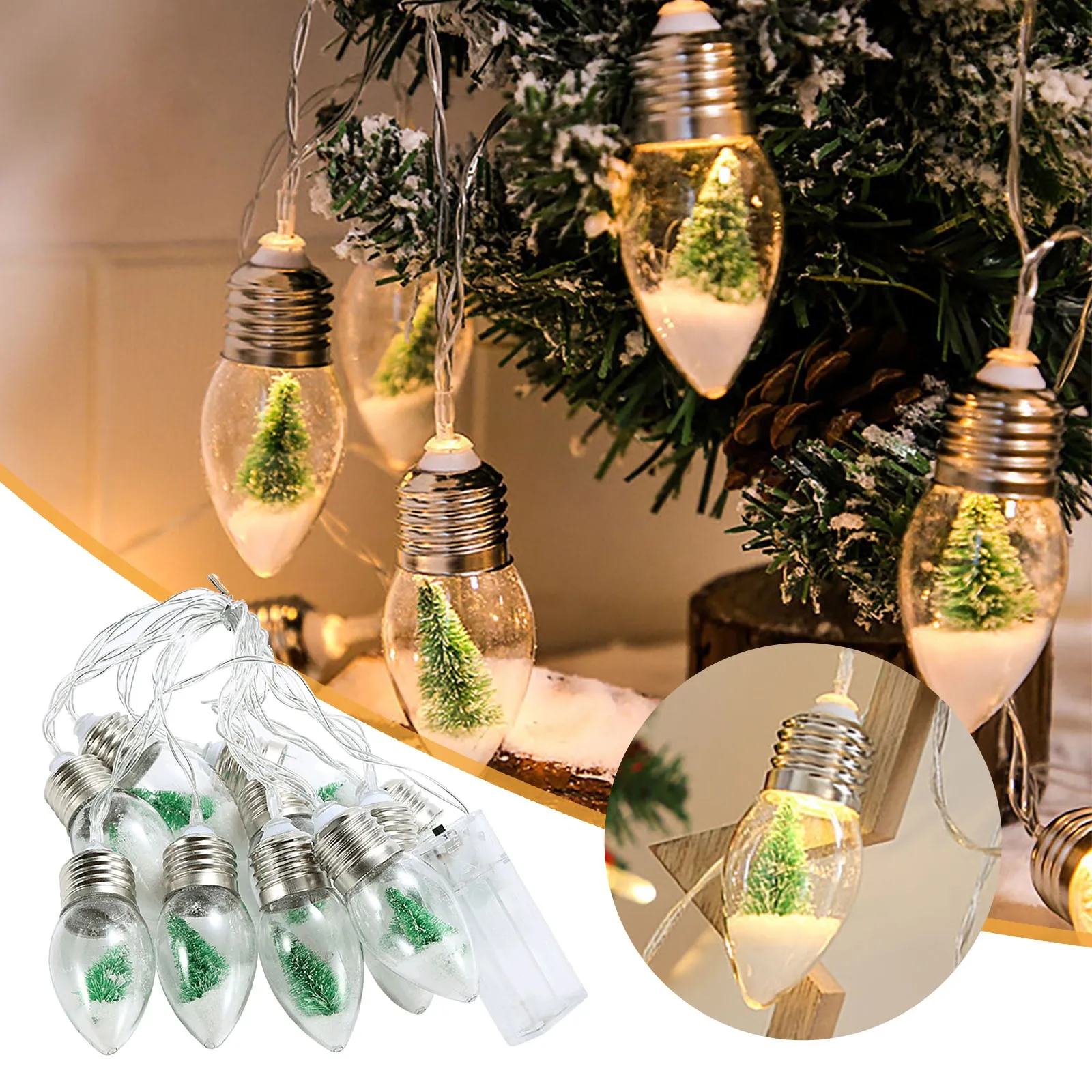 1 комплект, 2 м, 10 светодиодный, Рождественская елка, снежный глобус, светодиодная гирлянда для помещений, двора, сада, подвесные рождественск...
1 комплект, 2 м, 10 светодиодный, Рождественская елка, снежный глобус, светодиодная гирлянда для помещений, двора, сада, подвесные рождественск...