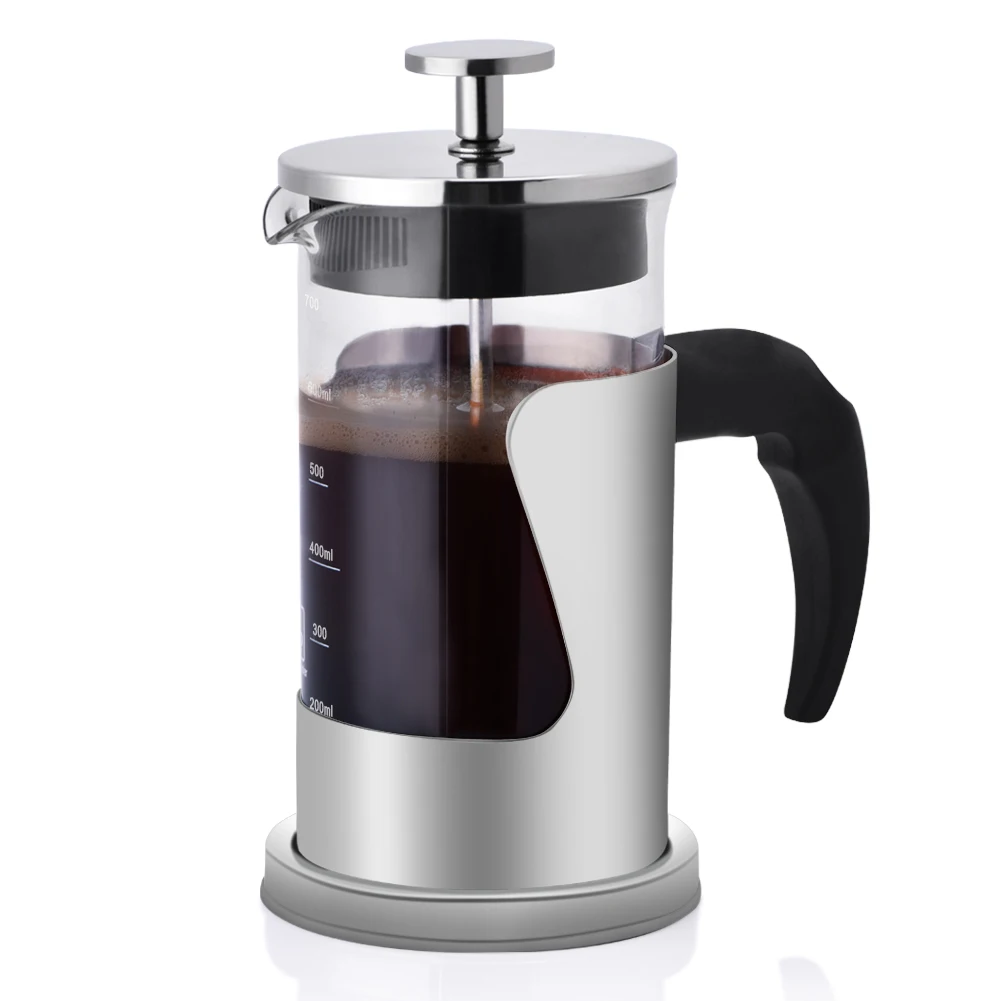 350ML 304 Stainless Steel & Glass Heat Resistant French Press Coffee & Tea Makers Pot French
350ML 304 Stainless Steel & Glass Heat Resistant French Press Coffee & Tea Makers Pot French