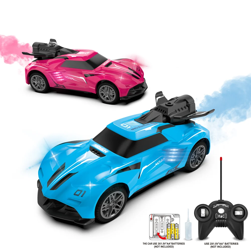 

1:24 Scale RC Car Simulation Exhaust Spray with Light 27MHz 2.4Ghz Remote Control Stunt Truck Electric Toy Cars For kids Gifts
