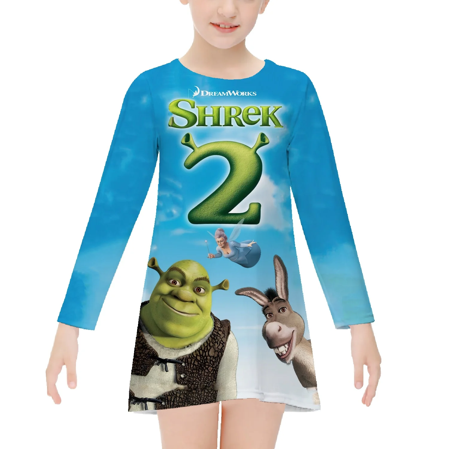 Disney Cartoon Shrek Full Print Girl Over Knee Skirt Cotton Children's Sweet Long Sleeve Nightdress Skirt
Disney Cartoon Shrek Full Print Girl Over Knee Skirt Cotton Children's Sweet Long Sleeve Nightdress Skirt