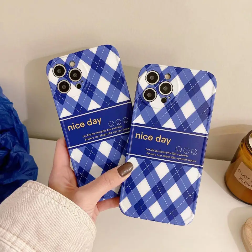 Lattice Phone Case for iPhone 13 13Pro 12 12Pro 11 Pro X XS Max XR 7 8 Plus Fashion Anti-Fall Soft Protective Covers
Lattice Phone Case for iPhone 13 13Pro 12 12Pro 11 Pro X XS Max XR 7 8 Plus Fashion Anti-Fall Soft Protective Covers