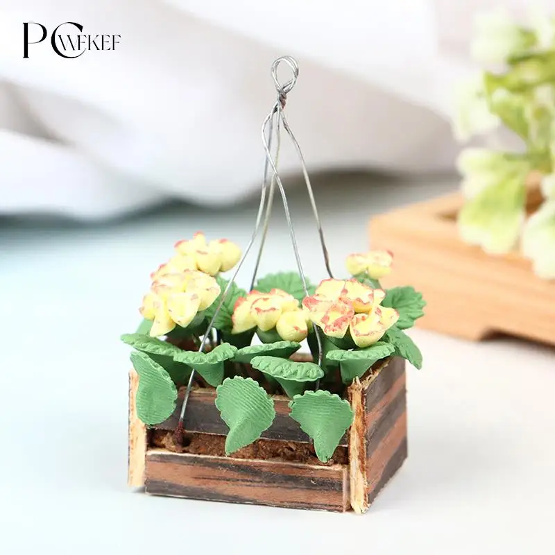 1/12 Dollhouse Miniature Yellow Flower Bush With Wood Pot Mini Potted Plant Flowers Pot DollHouse Decor Bonsai Model
1/12 Dollhouse Miniature Yellow Flower Bush With Wood Pot Mini Potted Plant Flowers Pot DollHouse Decor Bonsai Model