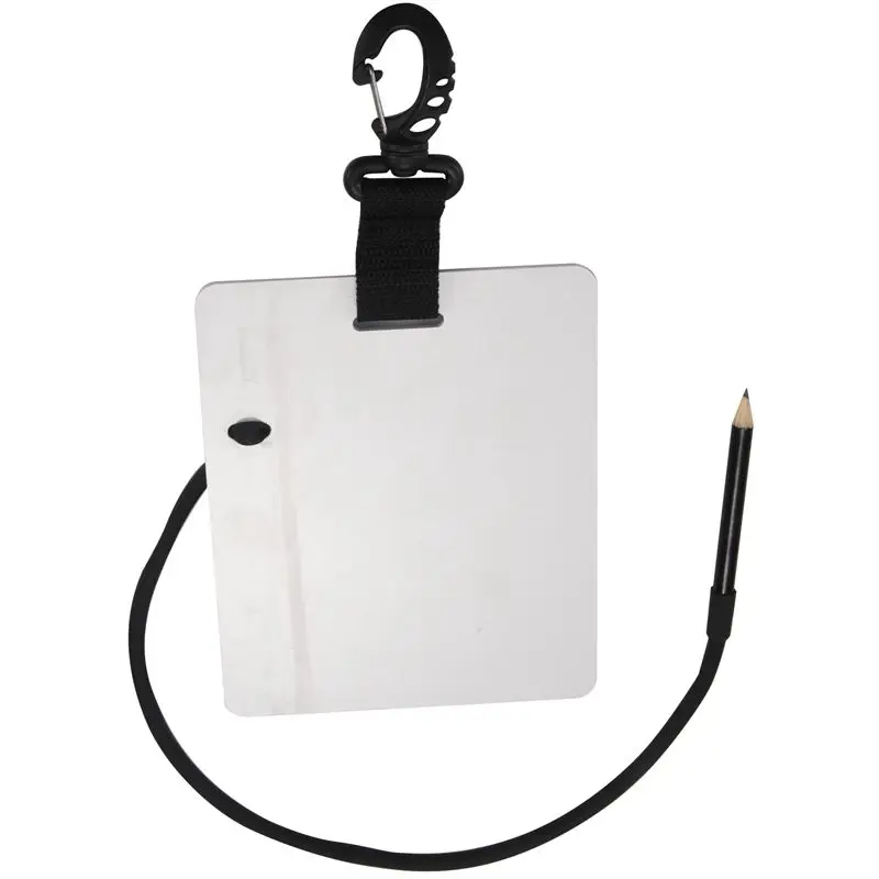 New-Dive Underwater Writing Slate Diving Wordpad Gear Board With Swivel Clip And Pencil For Water Sports Diving Swimming
New-Dive Underwater Writing Slate Diving Wordpad Gear Board With Swivel Clip And Pencil For Water Sports Diving Swimming