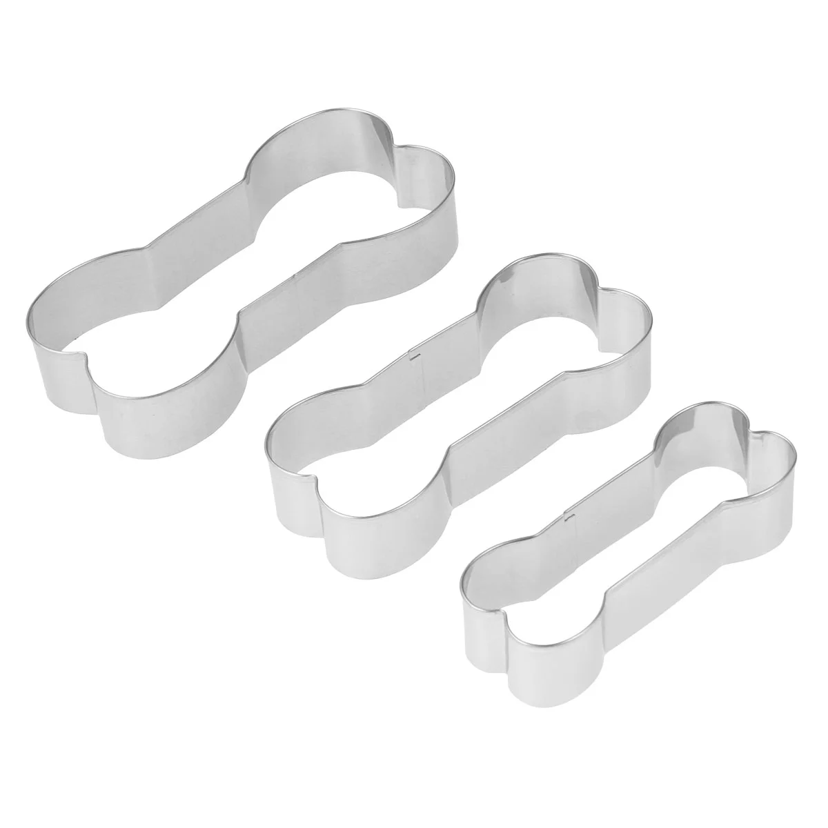 3 Pcs Cookie Cutters Stainless Steel Bone Shaped DIY Accessory Tool Molds for Bakery
3 Pcs Cookie Cutters Stainless Steel Bone Shaped DIY Accessory Tool Molds for Bakery