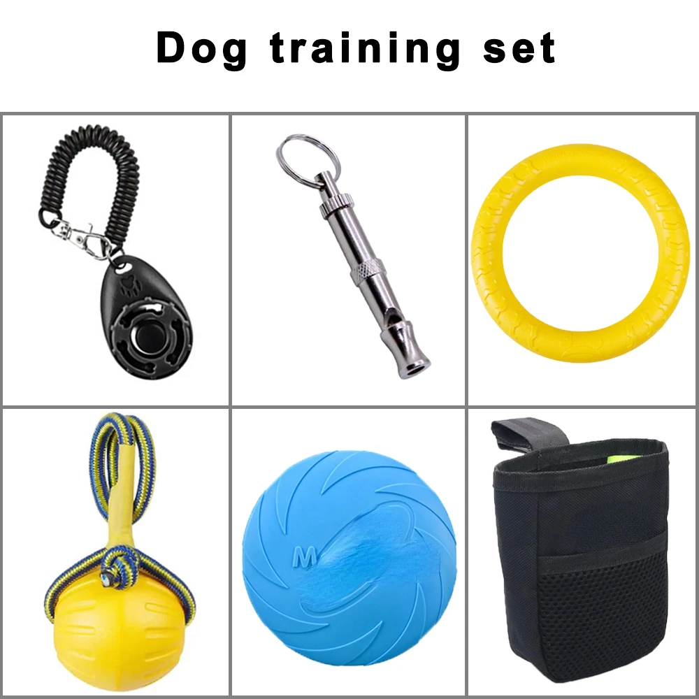 Dog Training Set Pet Whistle Clicker Bag Rope Ball Ring Puller Toys Large Dogs Interactive Trainings Equipment Accessories For
Dog Training Set Pet Whistle Clicker Bag Rope Ball Ring Puller Toys Large Dogs Interactive Trainings Equipment Accessories For