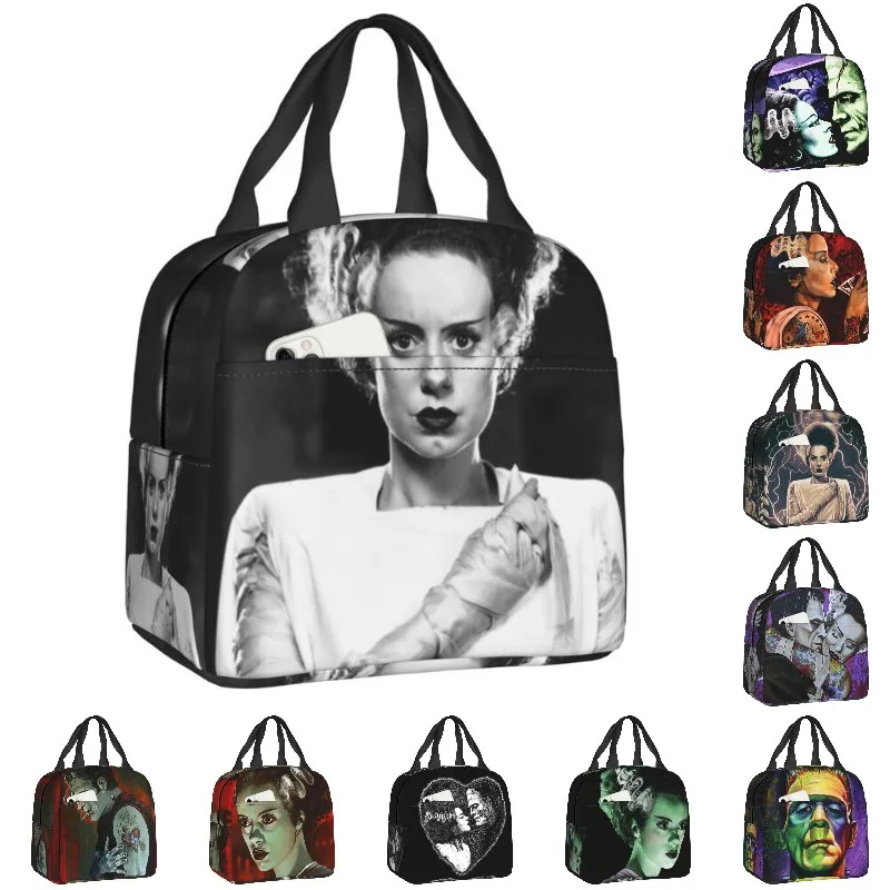 Classic Bride Of Frankenstein Portable Lunch Boxes for Women Leakproof Horror Film Cooler Thermal Food Insulated Lunch Bag Kids
Classic Bride Of Frankenstein Portable Lunch Boxes for Women Leakproof Horror Film Cooler Thermal Food Insulated Lunch Bag Kids