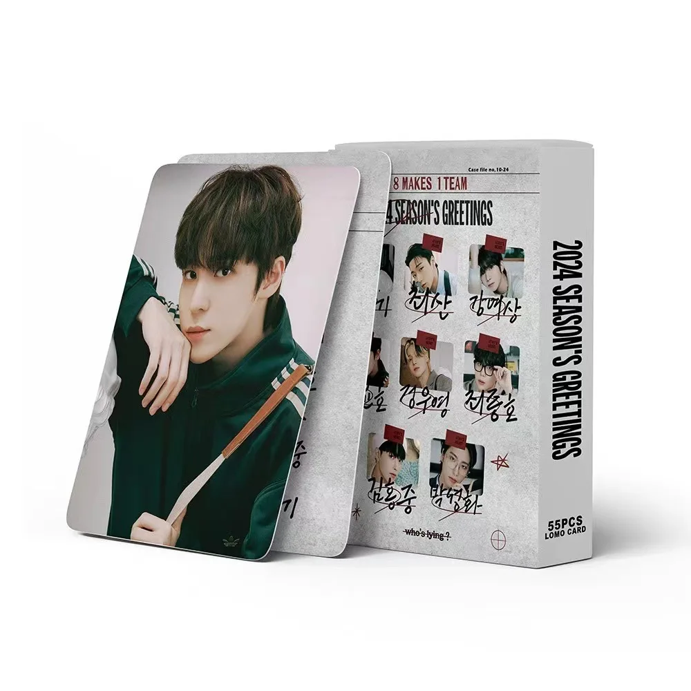 55-дюймовый календарь ATEEZ включая Jin Hongzhong Ding Runhao Jiang Lushang и периферийные