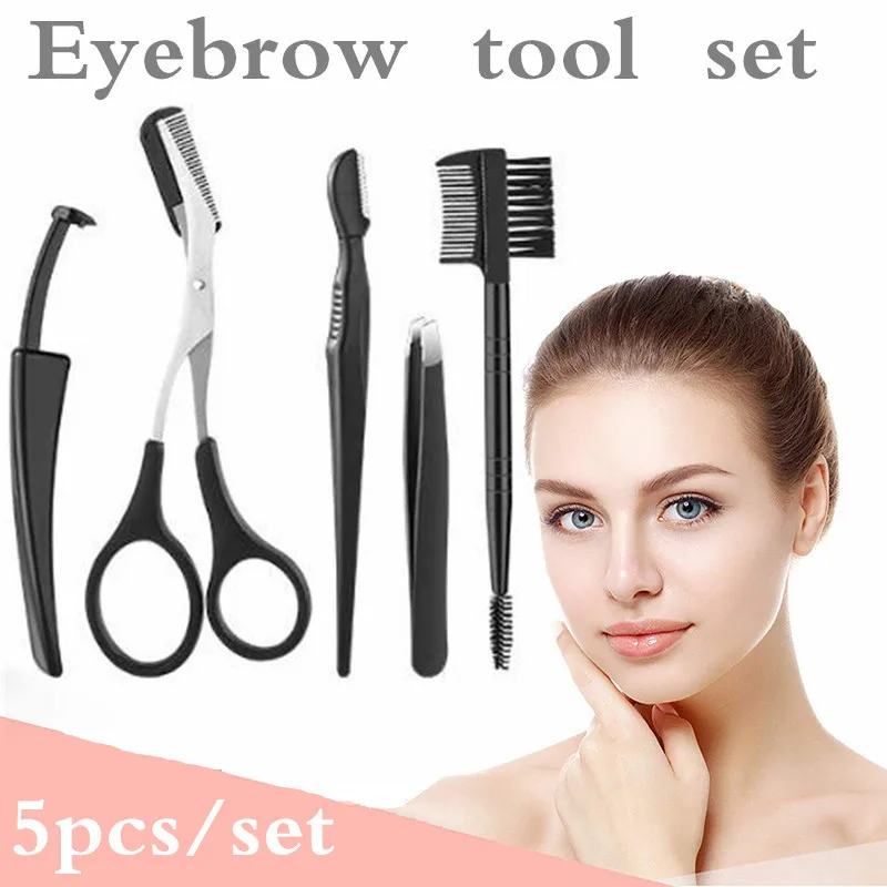 5Pcs Professional Eyebrow Trimming Tool Set Tweezer Eyelash Cutter Eyebrow Clipper Stainless Steel Eyebrow Makeup Scissors
5Pcs Professional Eyebrow Trimming Tool Set Tweezer Eyelash Cutter Eyebrow Clipper Stainless Steel Eyebrow Makeup Scissors