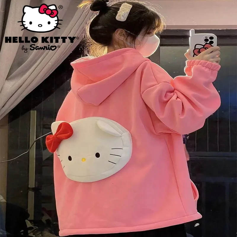 New Sanrio Hello Kitty Y2k Hoodies Woman Clothing Sweatshirts Coat Top Hood Anime Kawaii Cute Niche Design Autumn Winter Clothes
New Sanrio Hello Kitty Y2k Hoodies Woman Clothing Sweatshirts Coat Top Hood Anime Kawaii Cute Niche Design Autumn Winter Clothes
