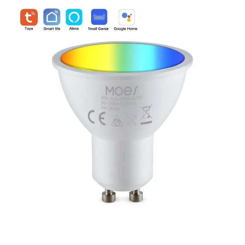 

Saving Energy Rgbcw Dimmable Light Smart Life Spotlights Wifi 5w Work With Alexa Google Home Alice Tuya Smart Led Lamps Timer