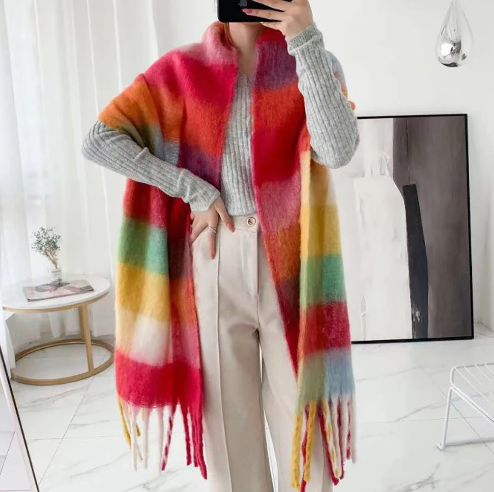Fashion Winter Women Men Scarf Shawls And Wraps Lady Plaid Female Hijab Stoles Long Cashmere Acne Blanket Head Scarves Dual-Use
Fashion Winter Women Men Scarf Shawls And Wraps Lady Plaid Female Hijab Stoles Long Cashmere Acne Blanket Head Scarves Dual-Use
