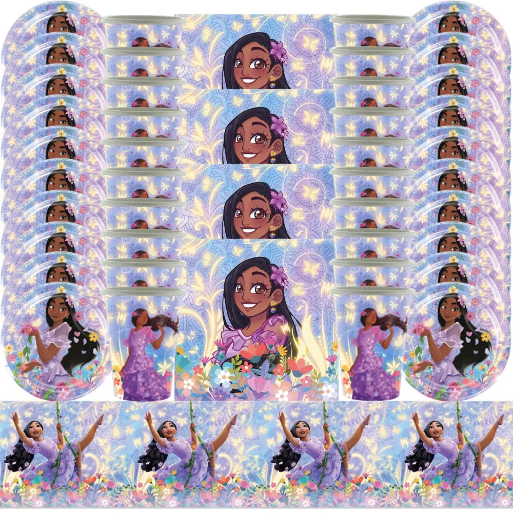 Disney Encanto Party Decorations Isabella Theme Tableware Balloons Backdrops Set Baby Shower Kids Girls Birthday Party Supplies
Disney Encanto Party Decorations Isabella Theme Tableware Balloons Backdrops Set Baby Shower Kids Girls Birthday Party Supplies