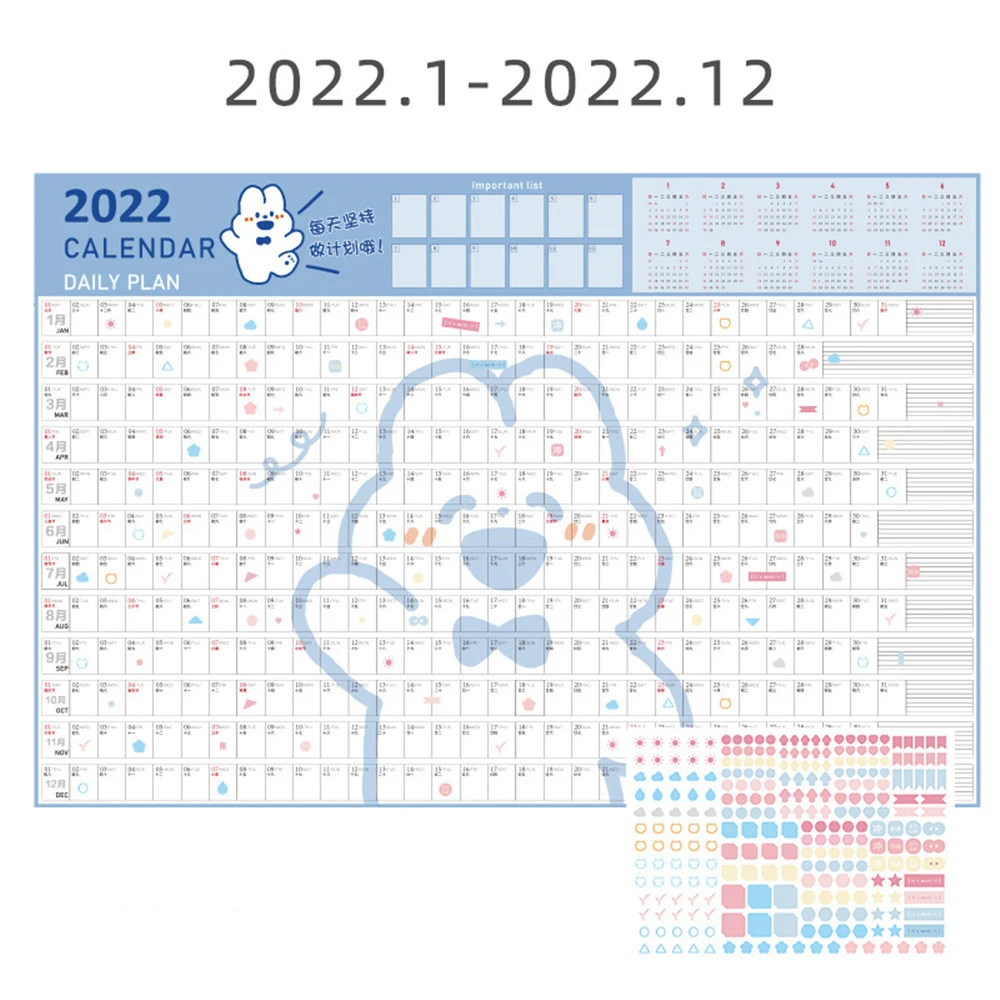 Настенный календарь на 2022 год, календарь на 365 дней, календари с милыми наклейками для домашнего обучения, план расписания, школьные и офисны...
Настенный календарь на 2022 год, календарь на 365 дней, календари с милыми наклейками для домашнего обучения, план расписания, школьные и офисны...