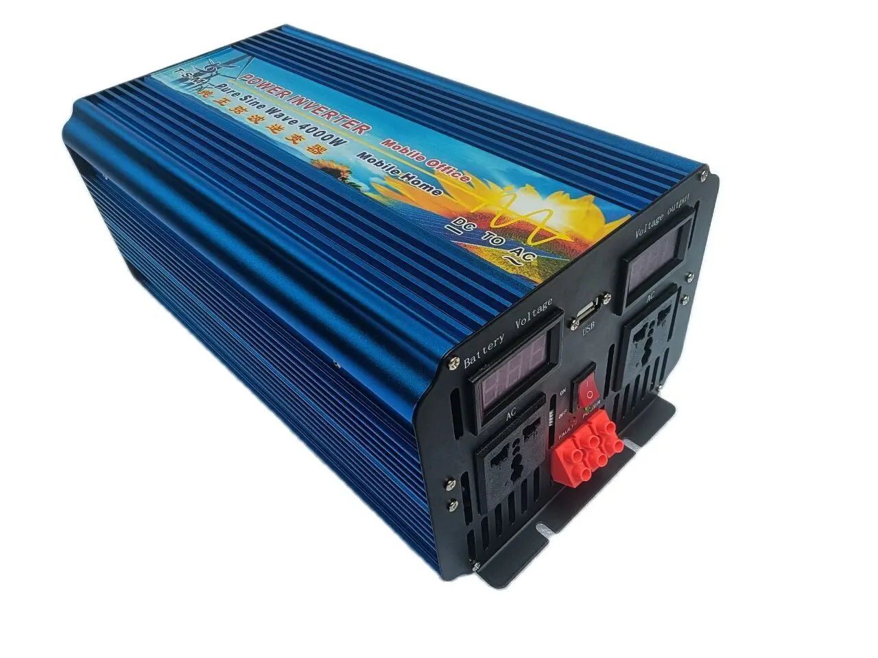 Off Grid Pure Sine Wave 4KW 4000W DC 48V to AC 220V Peak Power 8000W Inverter digital display
Off Grid Pure Sine Wave 4KW 4000W DC 48V to AC 220V Peak Power 8000W Inverter digital display