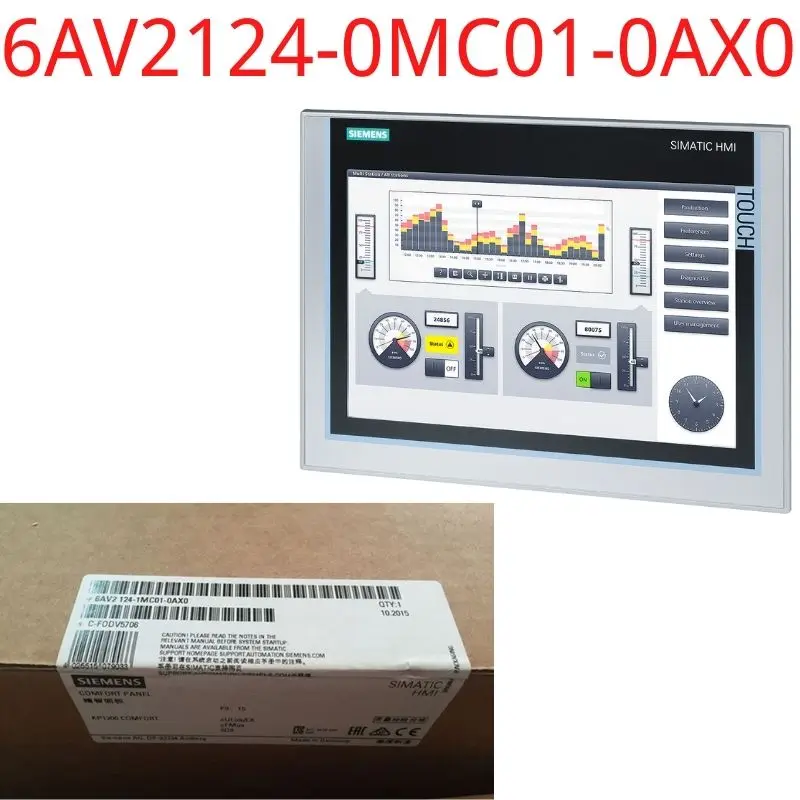 6AV2124-0MC01-0AX0 Brand New SIMATIC HMI TP1200 Comfort, Comfort Panel, touch operation, 12" widescreen TFT display,
6AV2124-0MC01-0AX0 Brand New SIMATIC HMI TP1200 Comfort, Comfort Panel, touch operation, 12" widescreen TFT display,