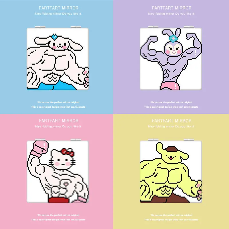Sanrioed Cinnamoroll Kuromi kitty My Melody мышечная серия Kawaii милый мультяшный Портативный Макияж складной макияж маленькое зеркало
Sanrioed Cinnamoroll Kuromi kitty My Melody мышечная серия Kawaii милый мультяшный Портативный Макияж складной макияж маленькое зеркало