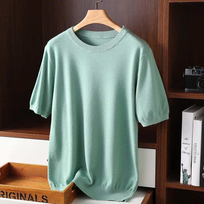 Men's short sleeves Sweaters 2023 Solid Color O-Neck Casual Knitted Pullovers Men short sleeves Jumper
Men's short sleeves Sweaters 2023 Solid Color O-Neck Casual Knitted Pullovers Men short sleeves Jumper