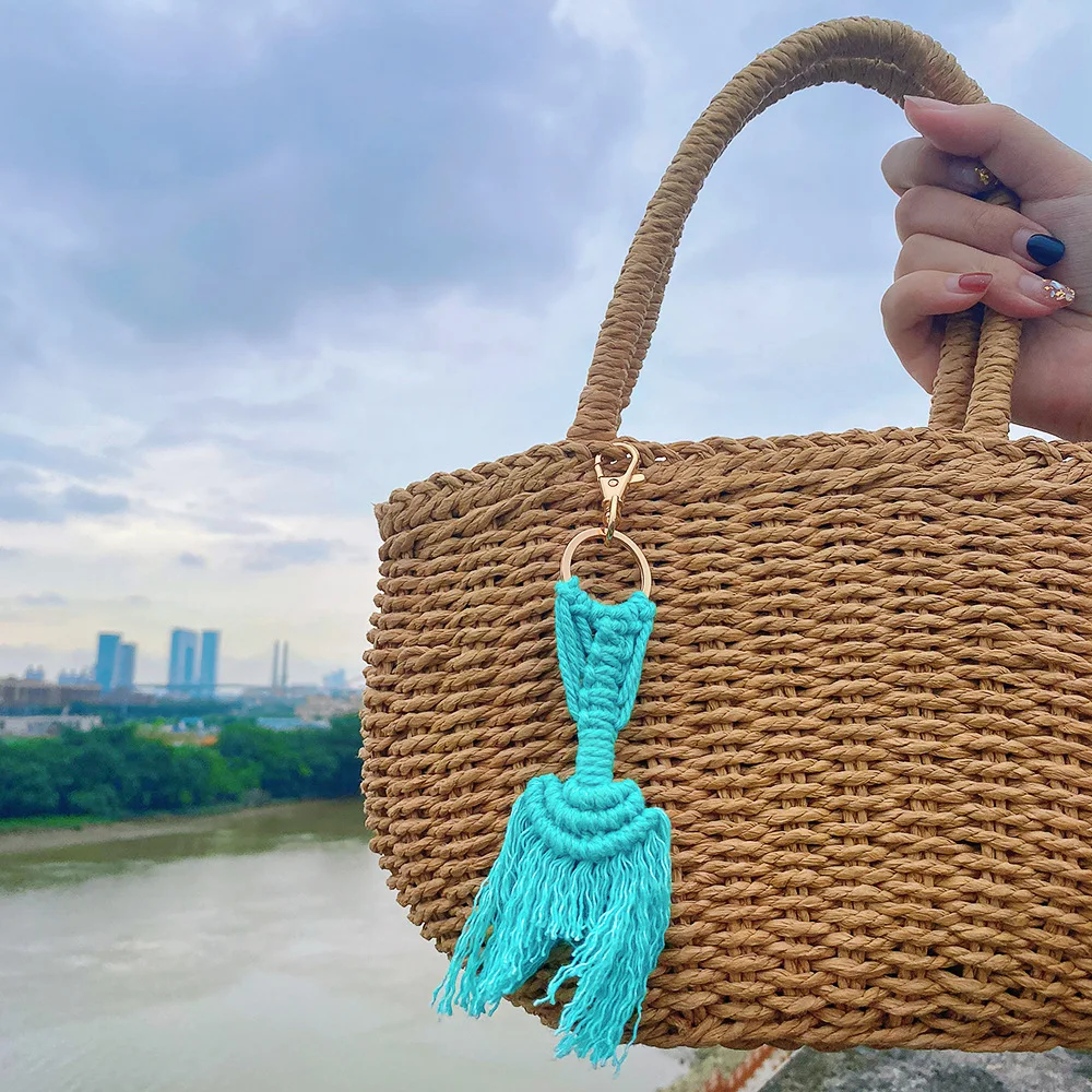 Macrame Hobo Handmade Mermaid Keychain for Car Keys Bag Pendant Fashion Jewelry Accessories Gifts for Mom
Macrame Hobo Handmade Mermaid Keychain for Car Keys Bag Pendant Fashion Jewelry Accessories Gifts for Mom